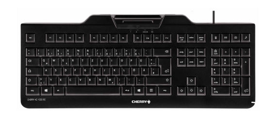 CHERRY KC 1000 SC - Keyboard - Corded - AZERTY - Black
