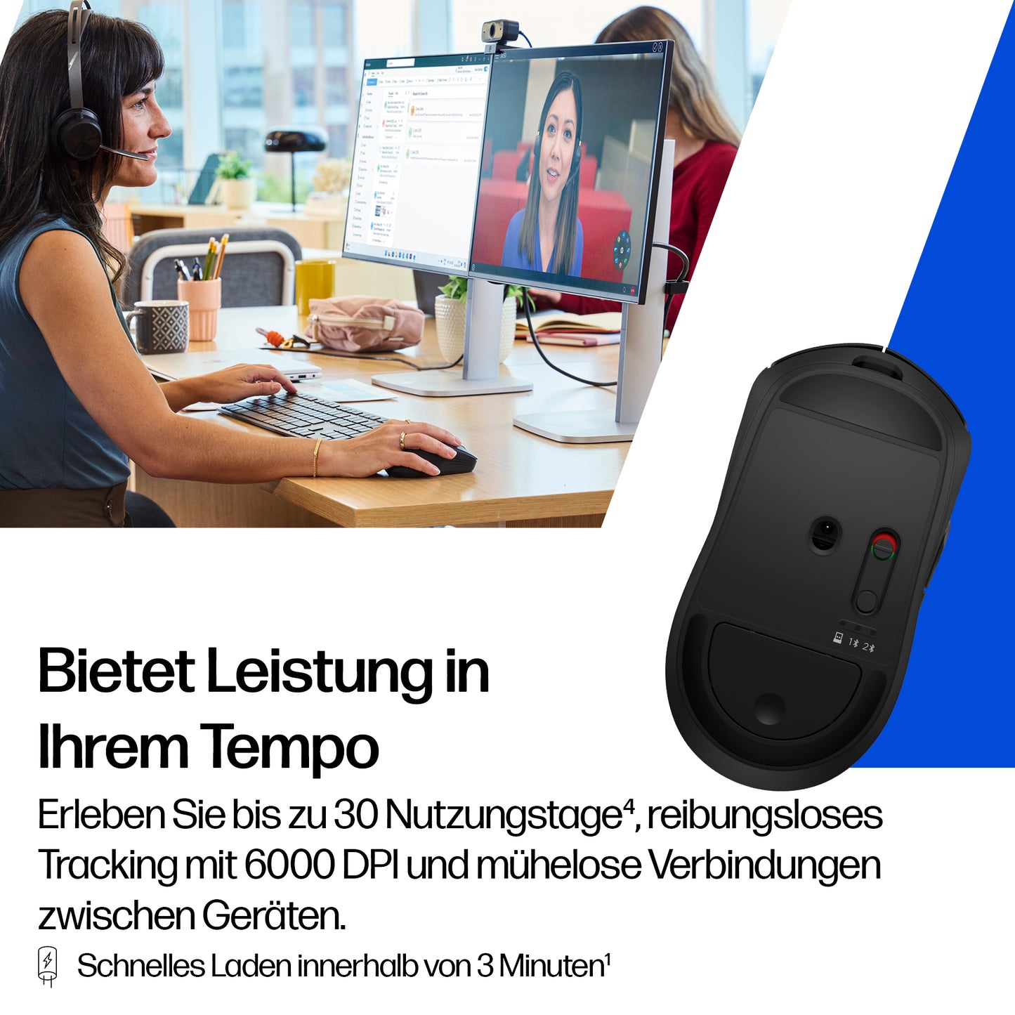 HP INC. 705 Rechargeable Wireless Mouse (AZ7B1AA)