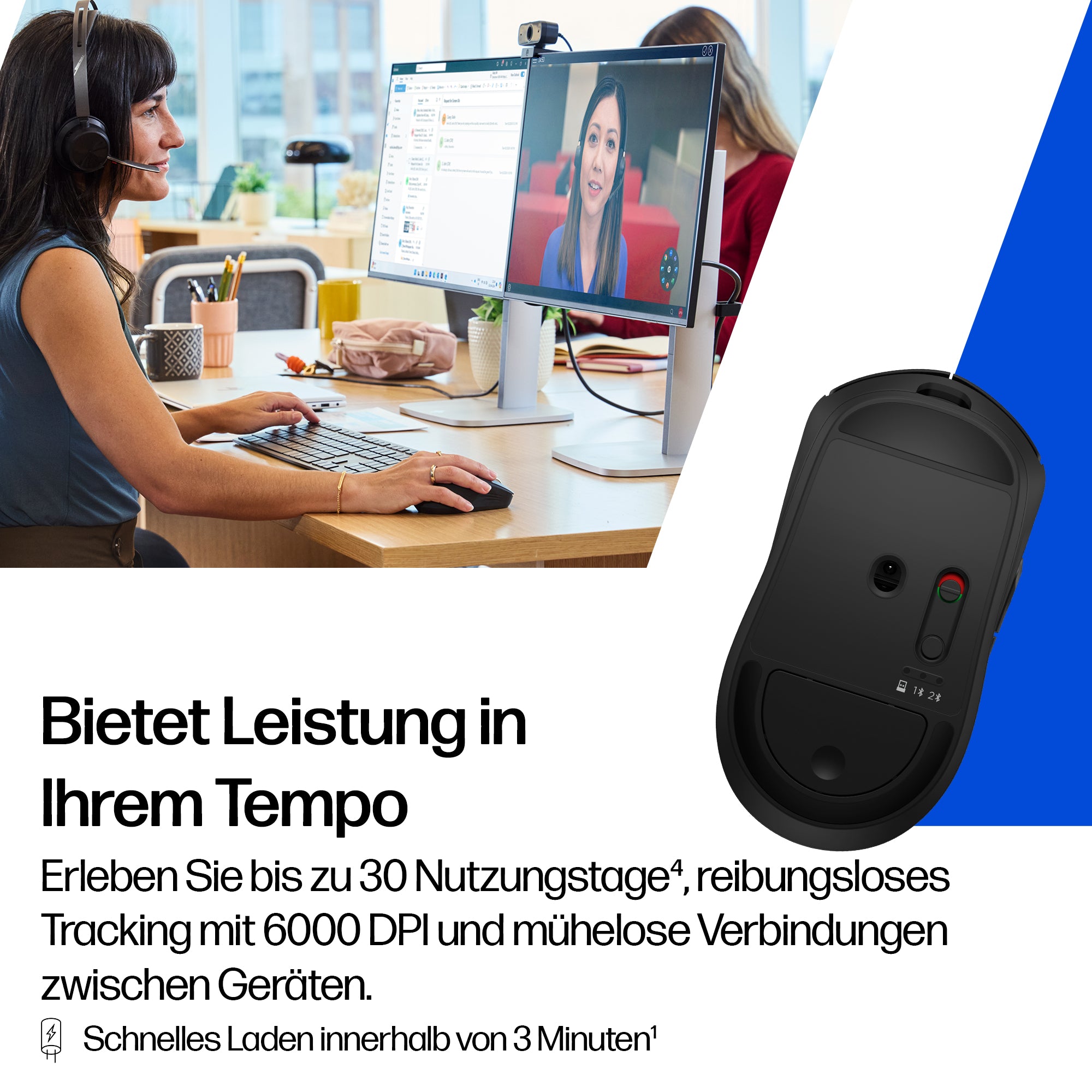 HP INC. 705 Rechargeable Wireless Mouse (AZ7B1AA)