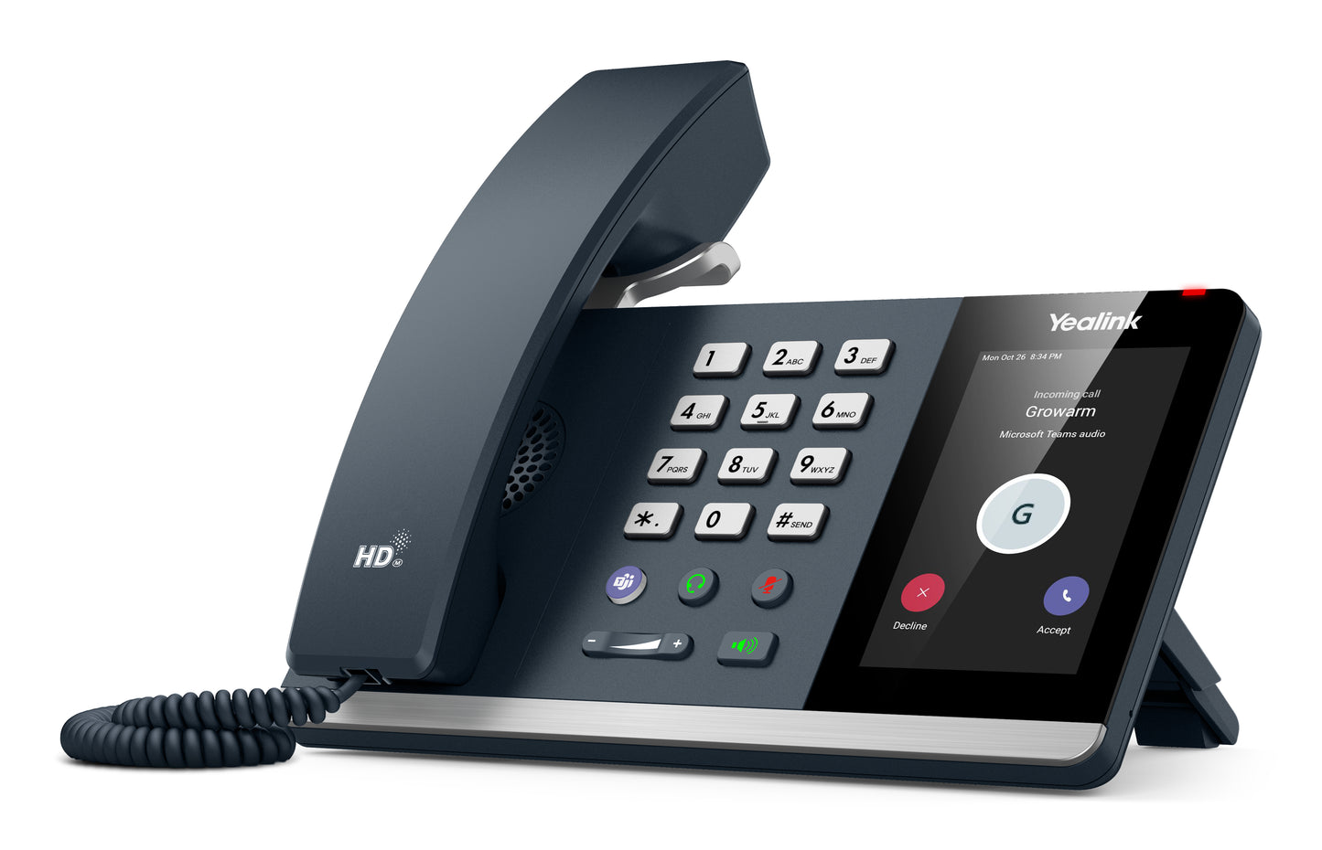 YEALINK MP54 Edition 2 - Teams Edition IP phone - Black - Wired handset - Wi-Fi