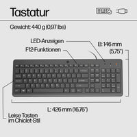 HP INC. 150 Wired Keyboard and Mouse Combo (240J7AA) - QWERTY