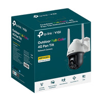 TP-LINK VIGI - 4MP 4G LTE Full-Color Wi-Fi Pan/Tilt Network Camera - 4 mm Fixed Lens