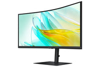 SAMSUNG ViewFinity S6 - 34 inch Curved - UltraWide Quad HD VA LED Monitor - 3440x1440 - HAS / RJ45 / USB-C