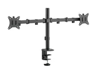 EQUIP 17 inch - 32 inch Articulating Desk Mount Dual Monitor Bracket