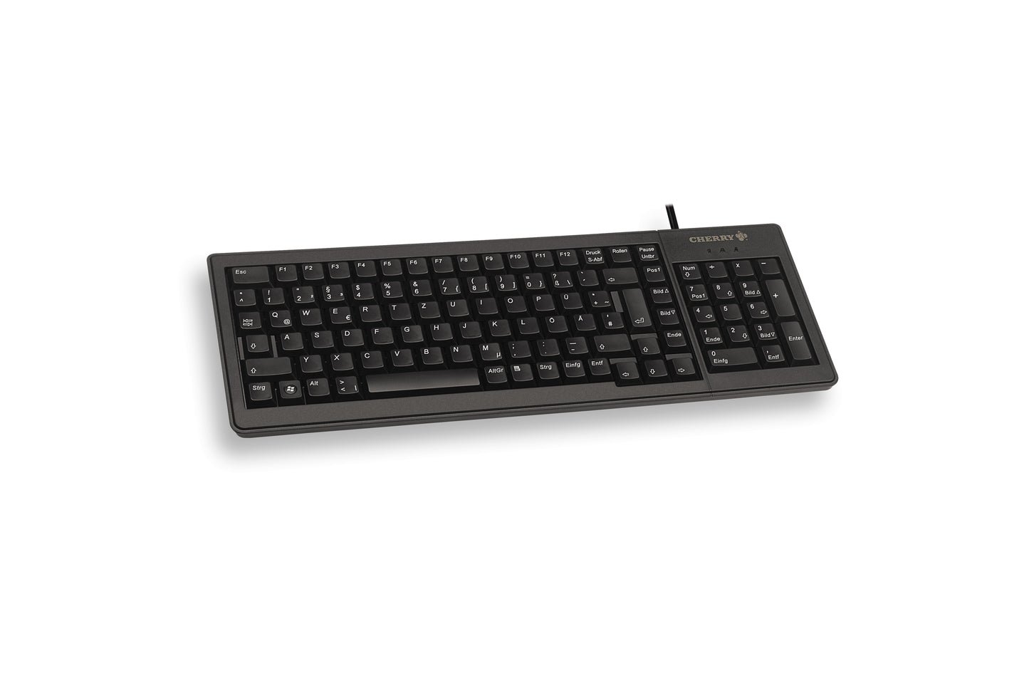 CHERRY G84-5200 COMPACT - Mechanical Keyboard - Corded - QWERTY - Black