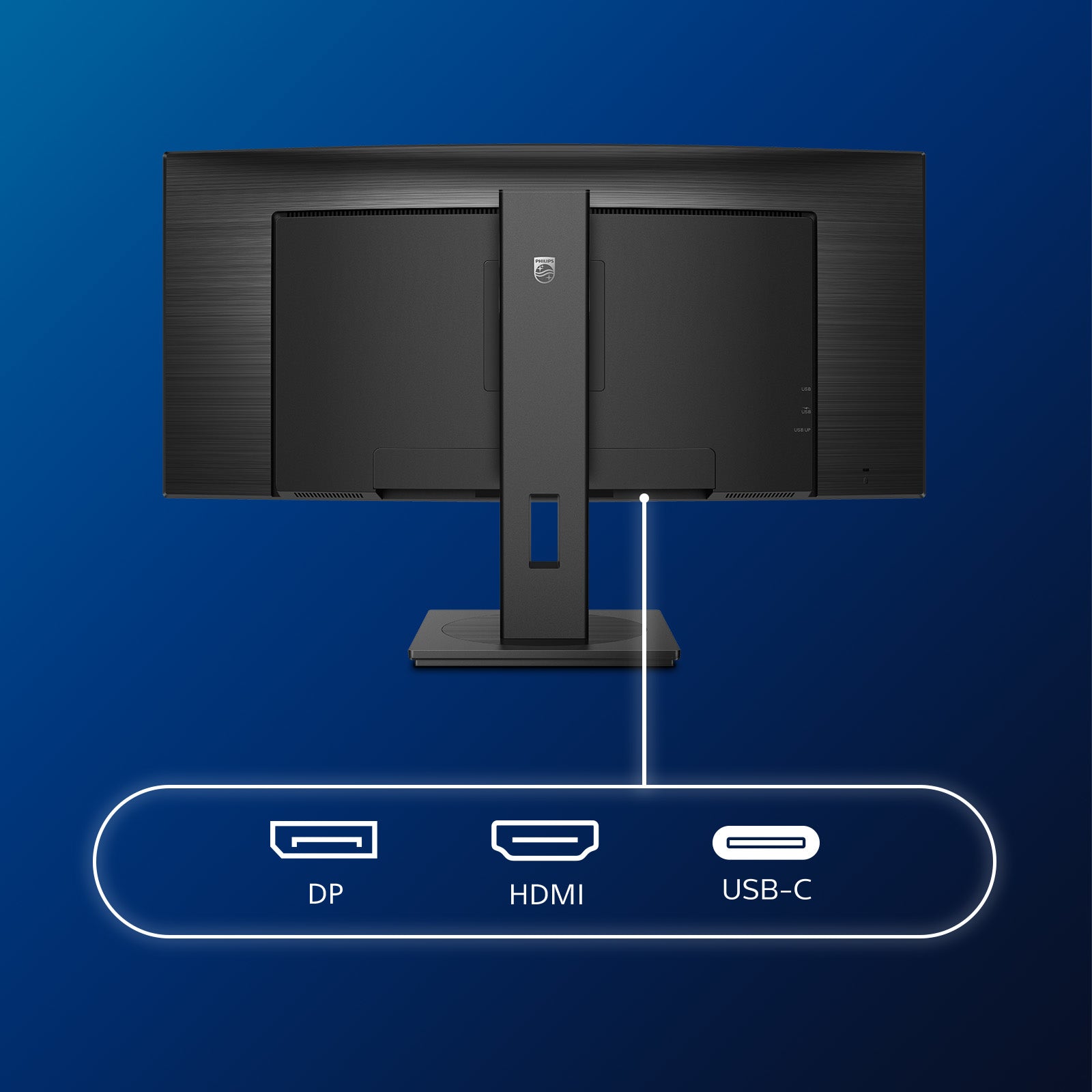PHILIPS B-Line - 34 inch Curved - UltraWide Quad HD VA LED Monitor - 3440x1440 - USB-C Dock - HAS / RJ45
