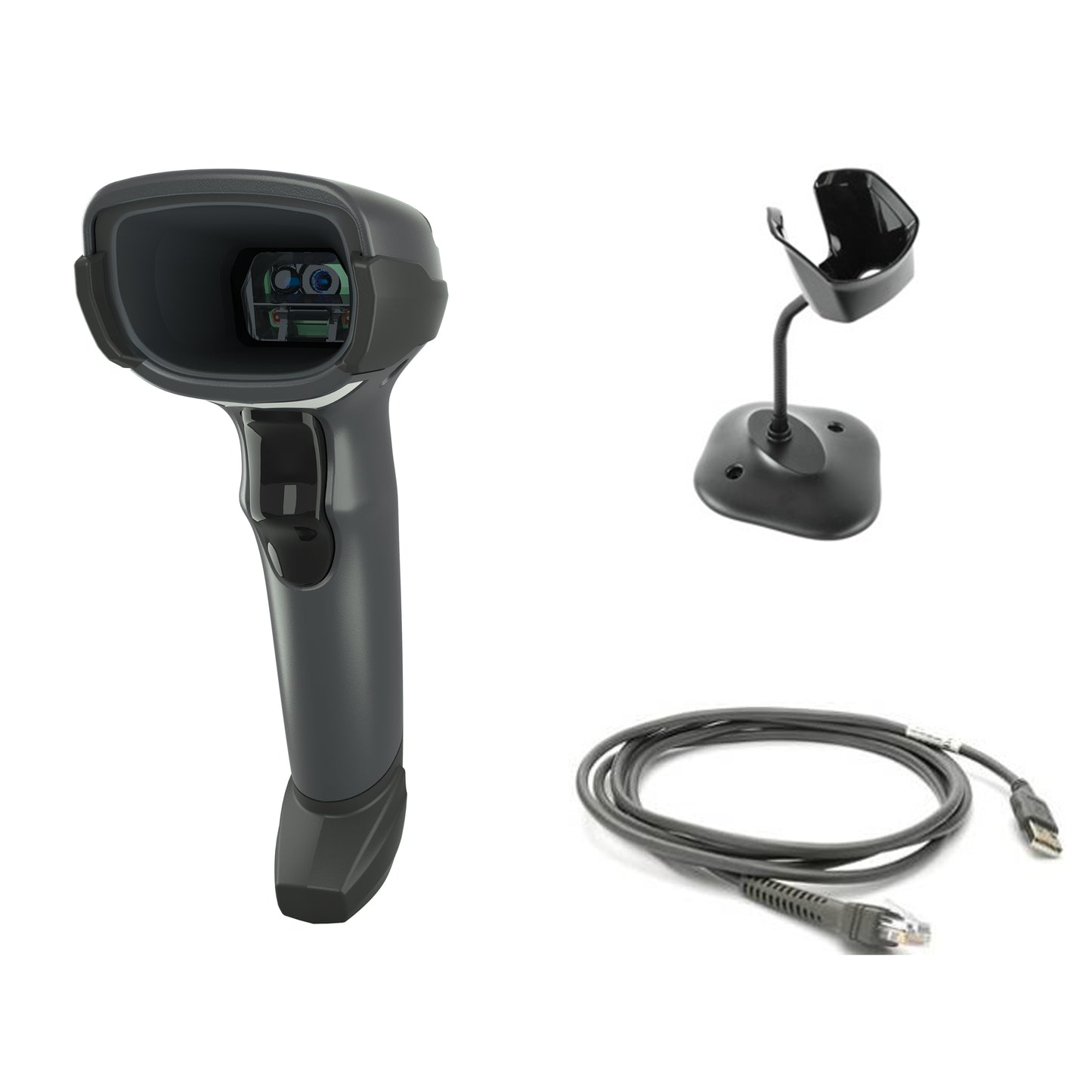 ZEBRA DS4608-SR - 2D Imager - USB - Black (Kit includes Scanner, Craddle & USB Cable)