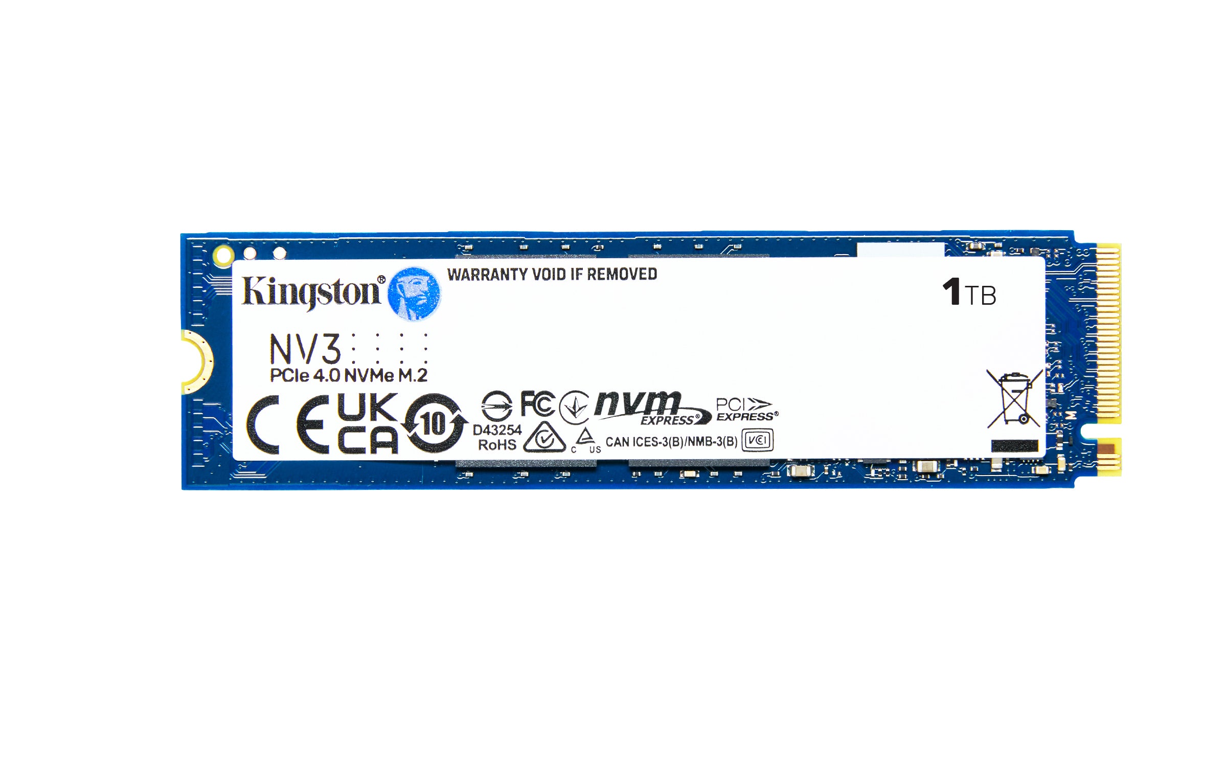 KINGSTON NV3 - M.2 2280 NVMe SSD - 1 TB, M.2 - 6000 MB/s
