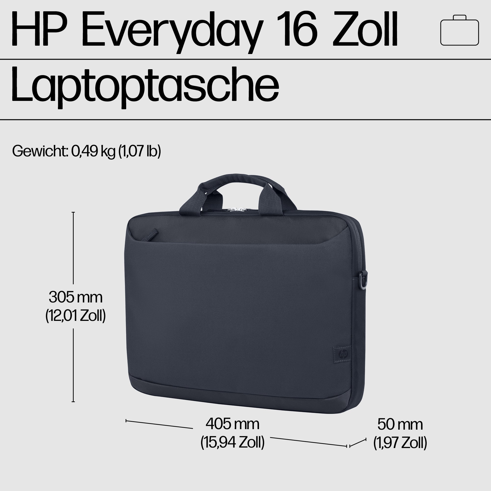 HP INC. Everyday 16 inch Laptop Briefcase (A08JTAA)