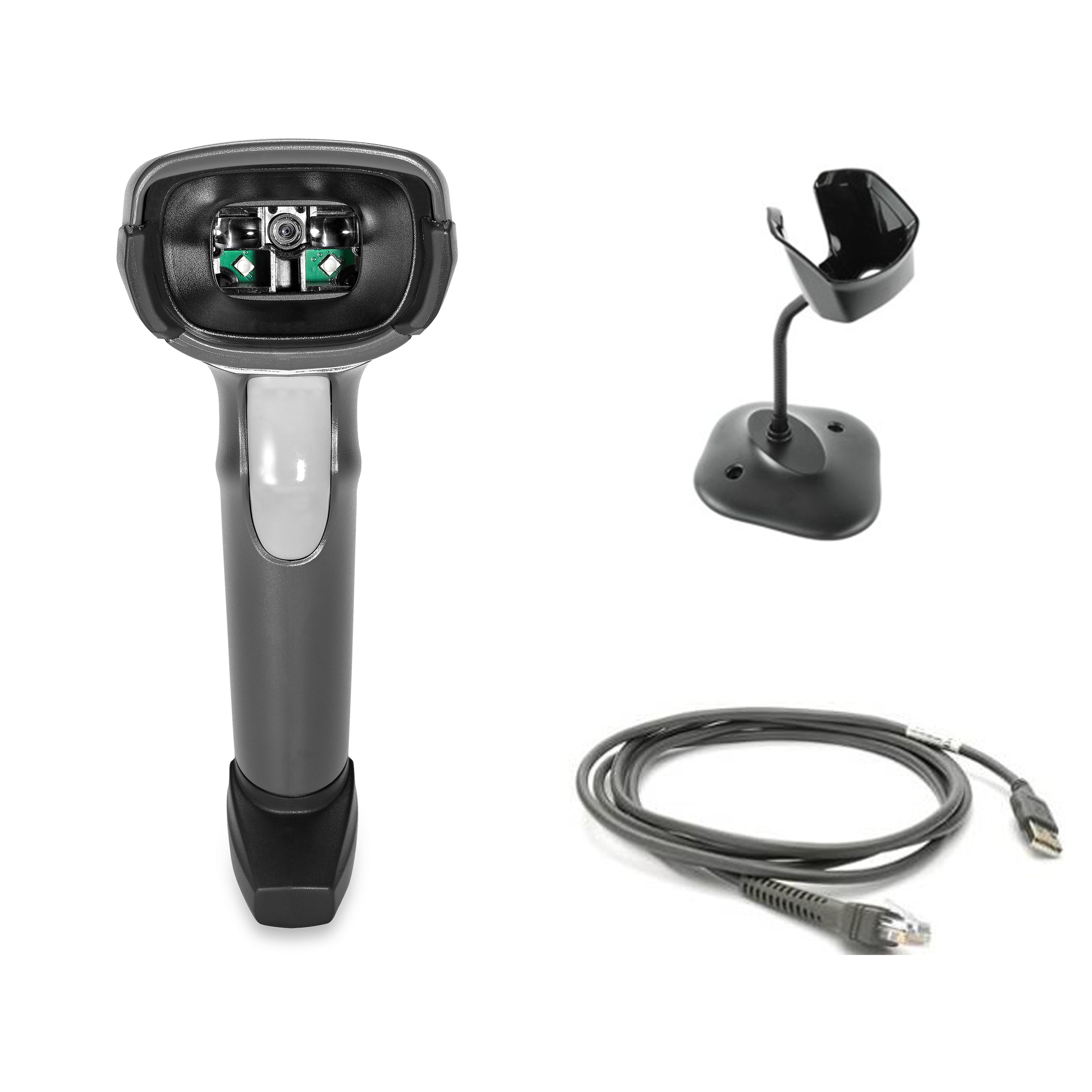 ZEBRA DS2208-SR - 1D/2D Imager - USB - Black (Kit includes Scanner, Stand & USB Cable)