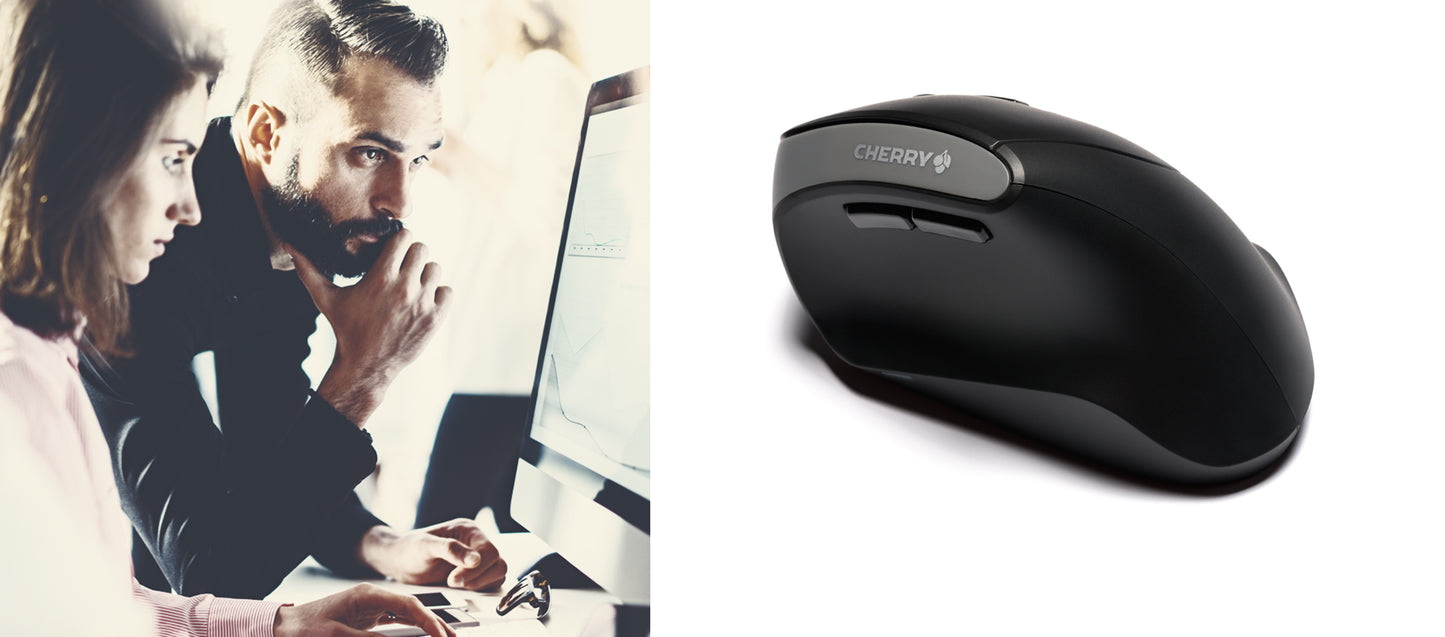 CHERRY MW 4500 - Mouse - Wireless - Black