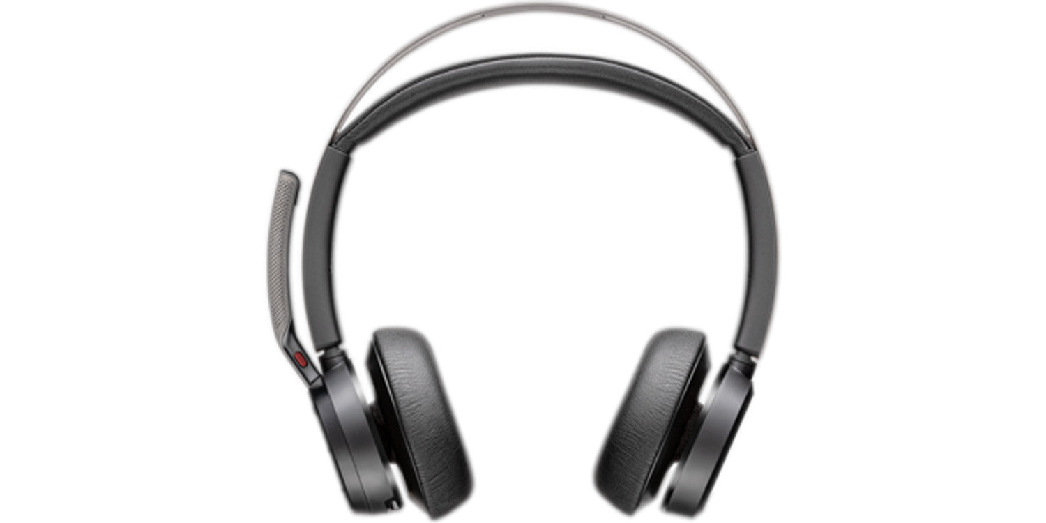 HP INC. Poly Voyager Focus 2 Microsoft Teams Certified USB-C-C Headset + USB-C/A Adapter + Charging Stand