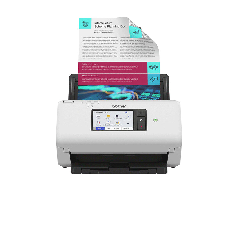 BROTHER ADS-4700W - Desktop Document Scanner - RJ45 / WiFi / USB