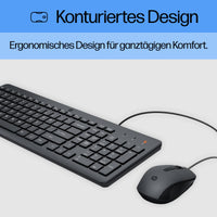 HP INC. 150 Wired Keyboard and Mouse Combo (240J7AA) - QWERTY