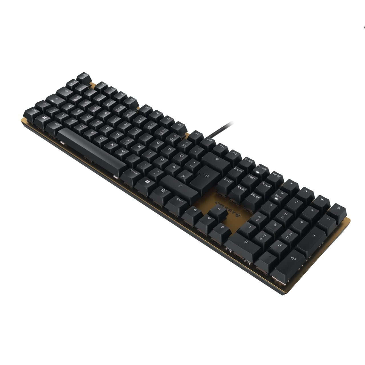 CHERRY KC 200 MX Brown - Mechanical Keyboard - Corded - QWERTY - Black/Bronze
