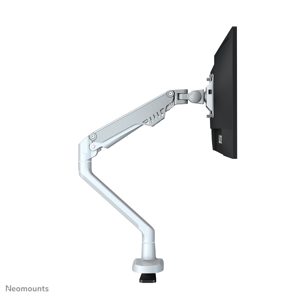 NEOMOUNTS Single Monitor Arm - 10-32inch - 2-8 kg - Gas Spring - 180 Degrees - Stop - Topfix - Silver
