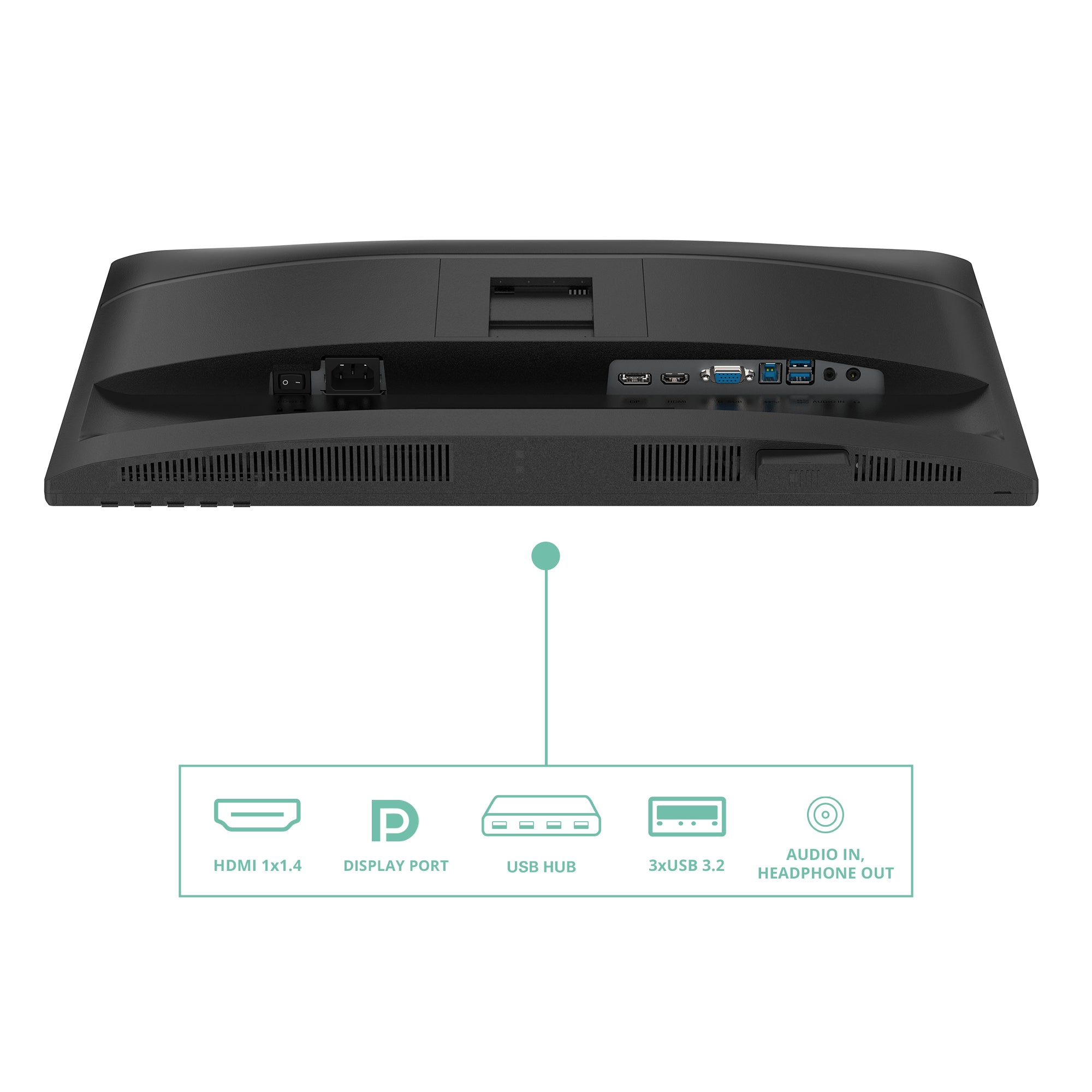 AOC P4 Series - 24 inch - Full HD - 1920x1080 - Pivot - HAS