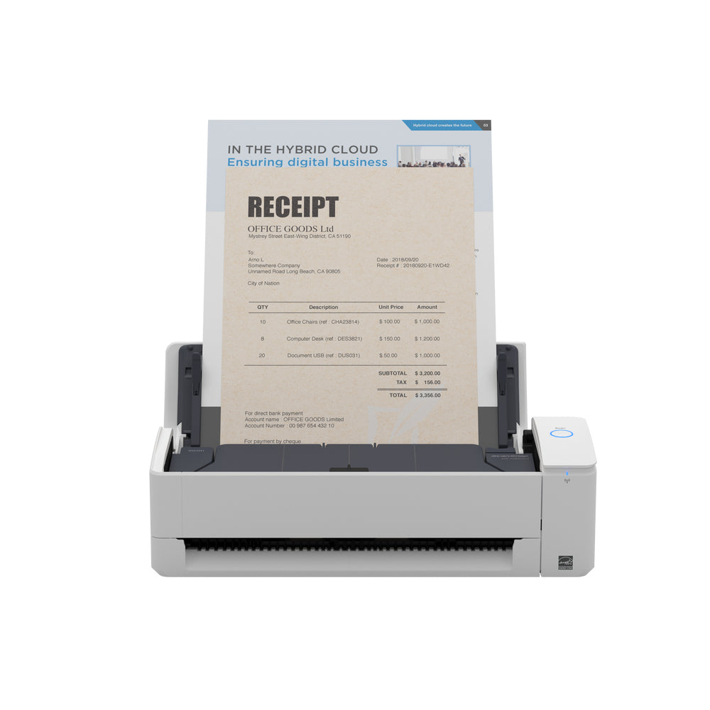 RICOH iX1300 - Duplex - A4 - ADF 20 - 30 ppm - USB 3.2/Wifi (Win/Mac)