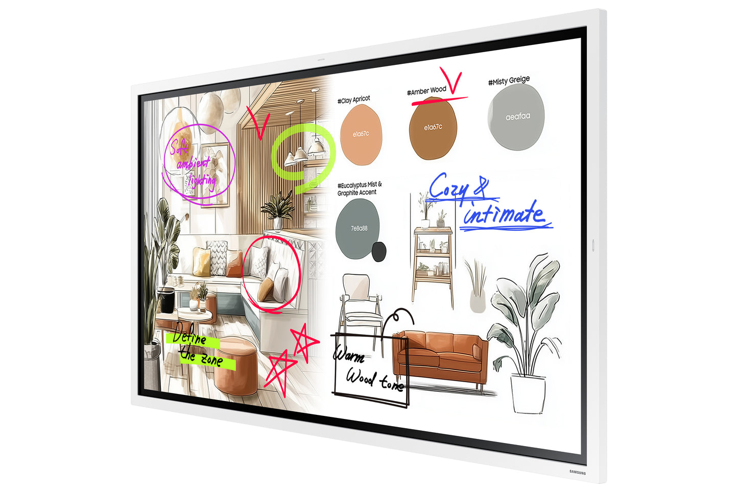 SAMSUNG WMFX Series - Flip Pro - 55 inch Touch - 4K Ultra HD Interactive Display - 12/7