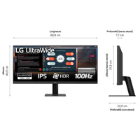 LG US511A - 29 inch - Ultrawide - 2560x1080 UWFHD - 100hz - Black
