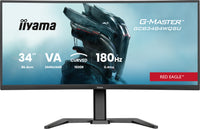 IIYAMA G-Master Red Eagle - 34 inch - Ultra Wide Quad HD Curved Monitor - 3440x1440 - Pivot / HAS