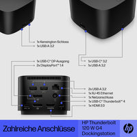 HP INC. Thunderbolt 120W G4 Dock (4J0A2AA)