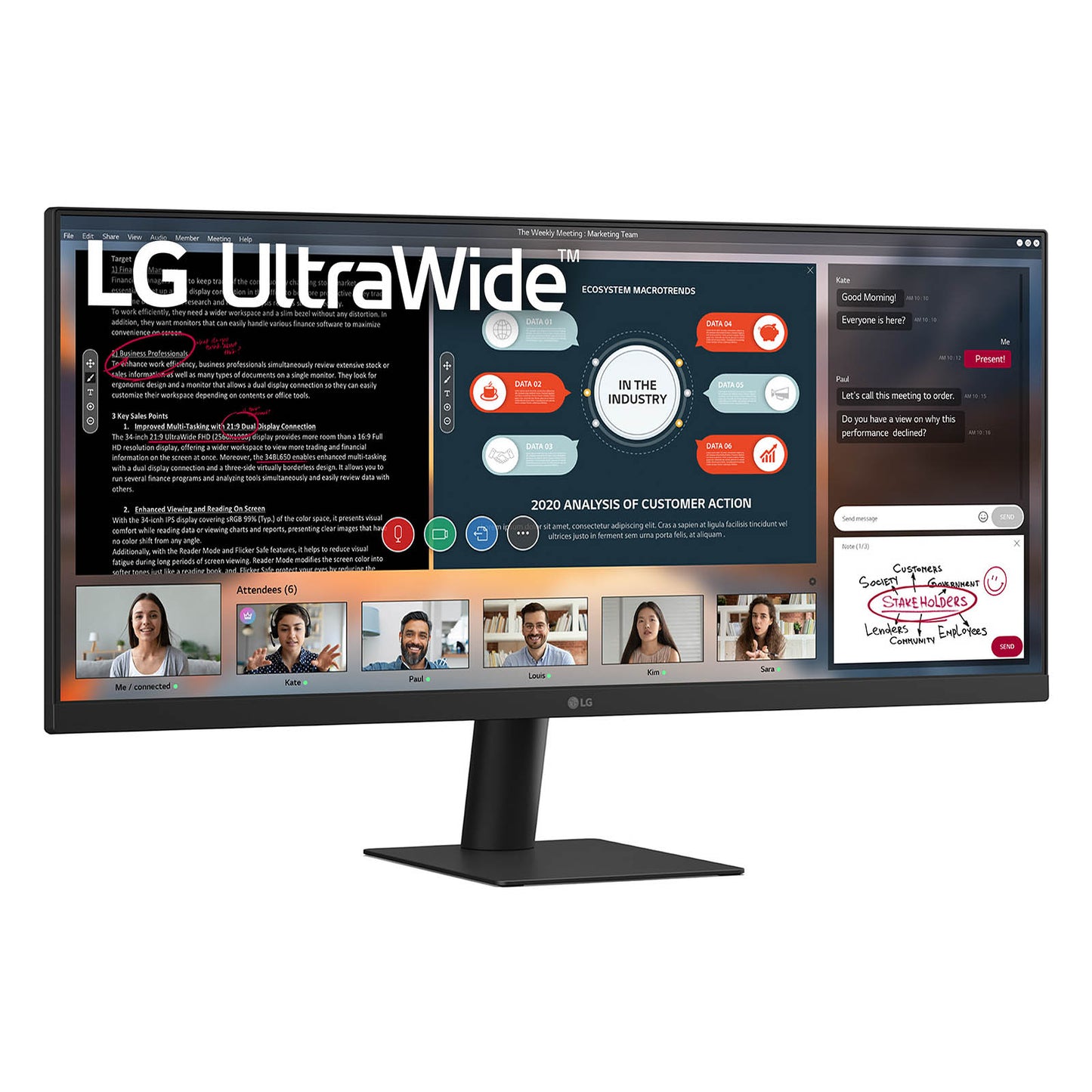 LG US511A - 29 inch - Ultrawide - 2560x1080 UWFHD - 100hz - Black