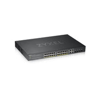 ZYXEL 24-Port Gigabit Smart Managed PoE+ Switch - 375W - NebulaFlex Cloud