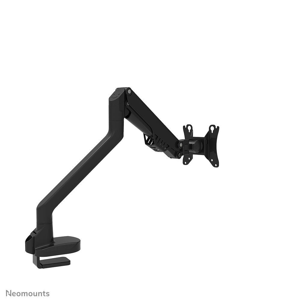 NEOMOUNTS Single Monitor Arm - 10-32inch - 2-8 kg - Gas Spring - 180 Degrees -Stop - Topfix - Black