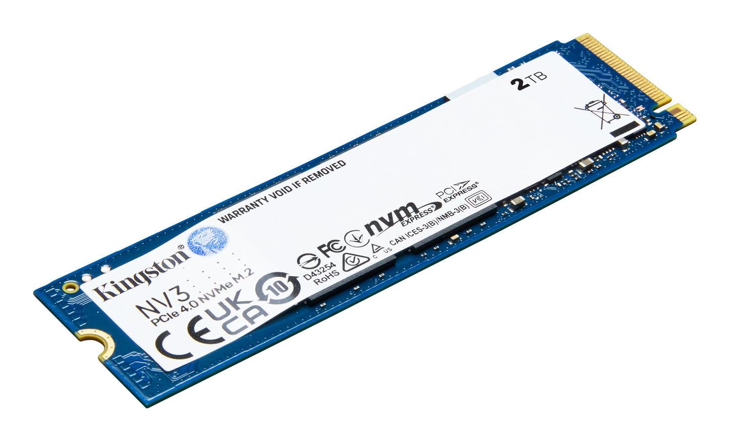 KINGSTON NV3 M.2 2280 NVMe SSD - 2 TB - M.2 - 6000 MB/s