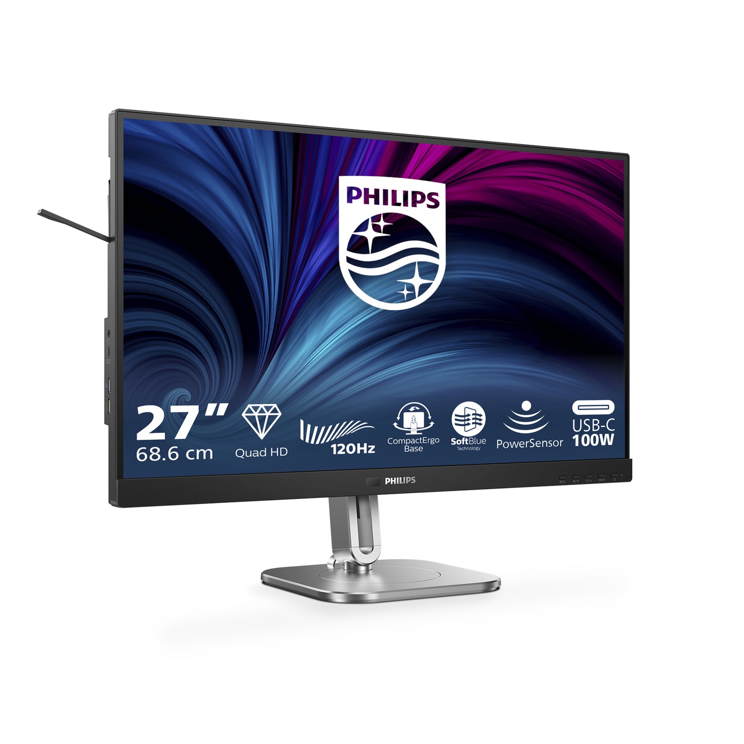 PHILIPS 4000 Series - 27 inch - QUAD HD LCD - 2560x1440 - Pivot - HAS