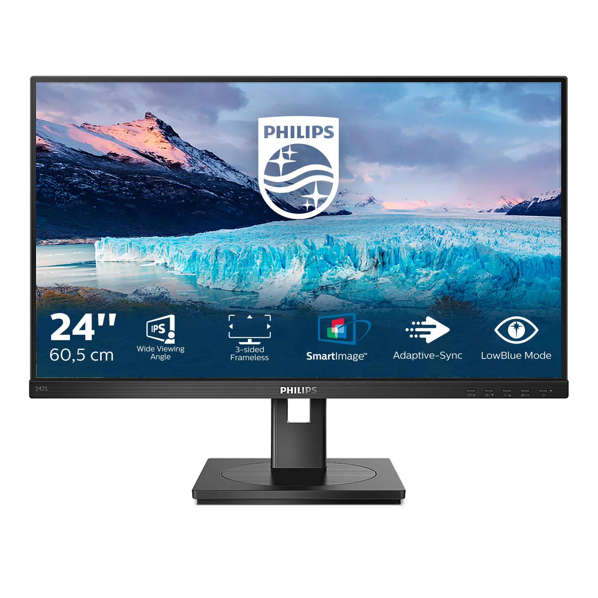 PHILIPS S-Line - 24 inch - Full HD IPS LED Monitor - 1920x1080 - Pivot / HAS