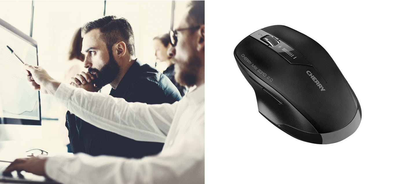 CHERRY MW 2310 2.0 - Mouse - Wireless - Black