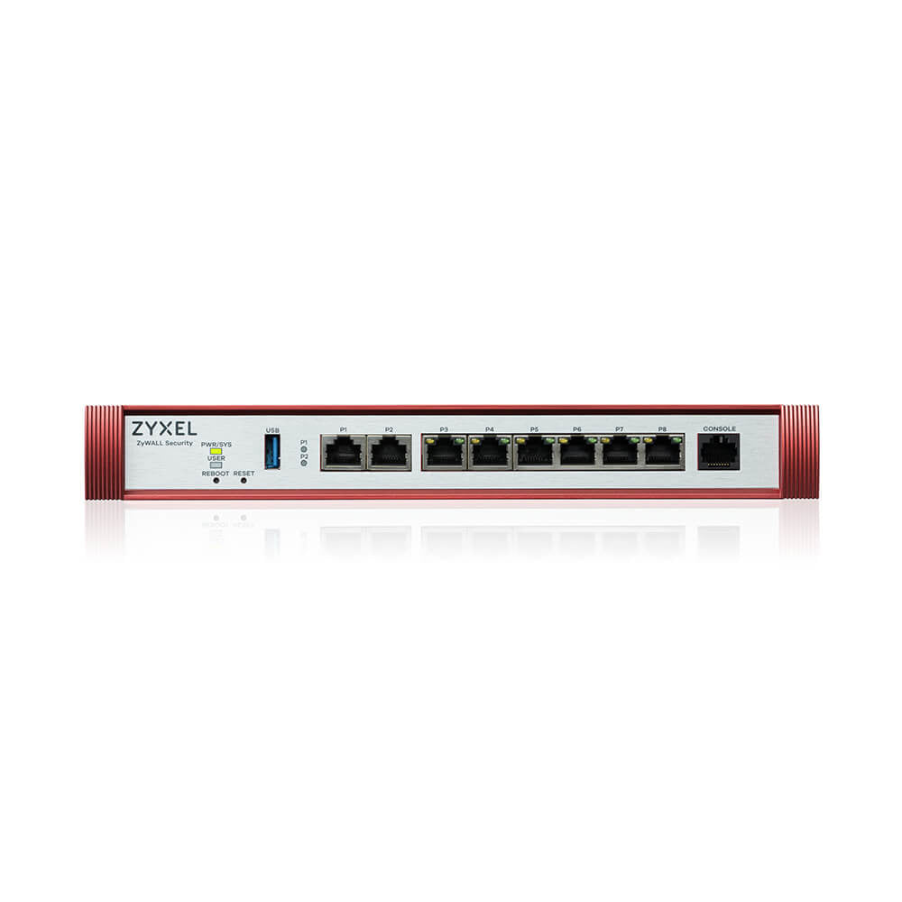 ZYXEL USG FLEX 200 H - User-definable ports with 2 2.5G & - 6 1G - USB with 1 YR Entry Defense Pack