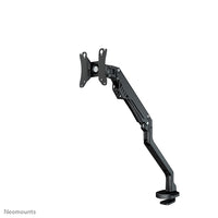 NEOMOUNTS Single Monitor Arm - 10-32inch - 2-8 kg - Gas Spring - 180 Degrees -Stop - Topfix - Black