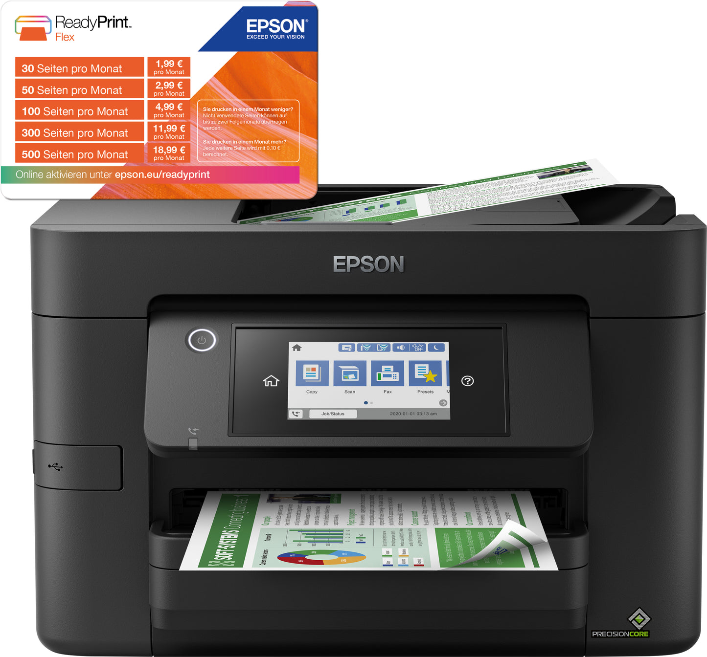 EPSON WorkForce Pro WF-4825DWF Inkjet A4 4800 x 2400 DPI 25 ppm Wi-Fi
