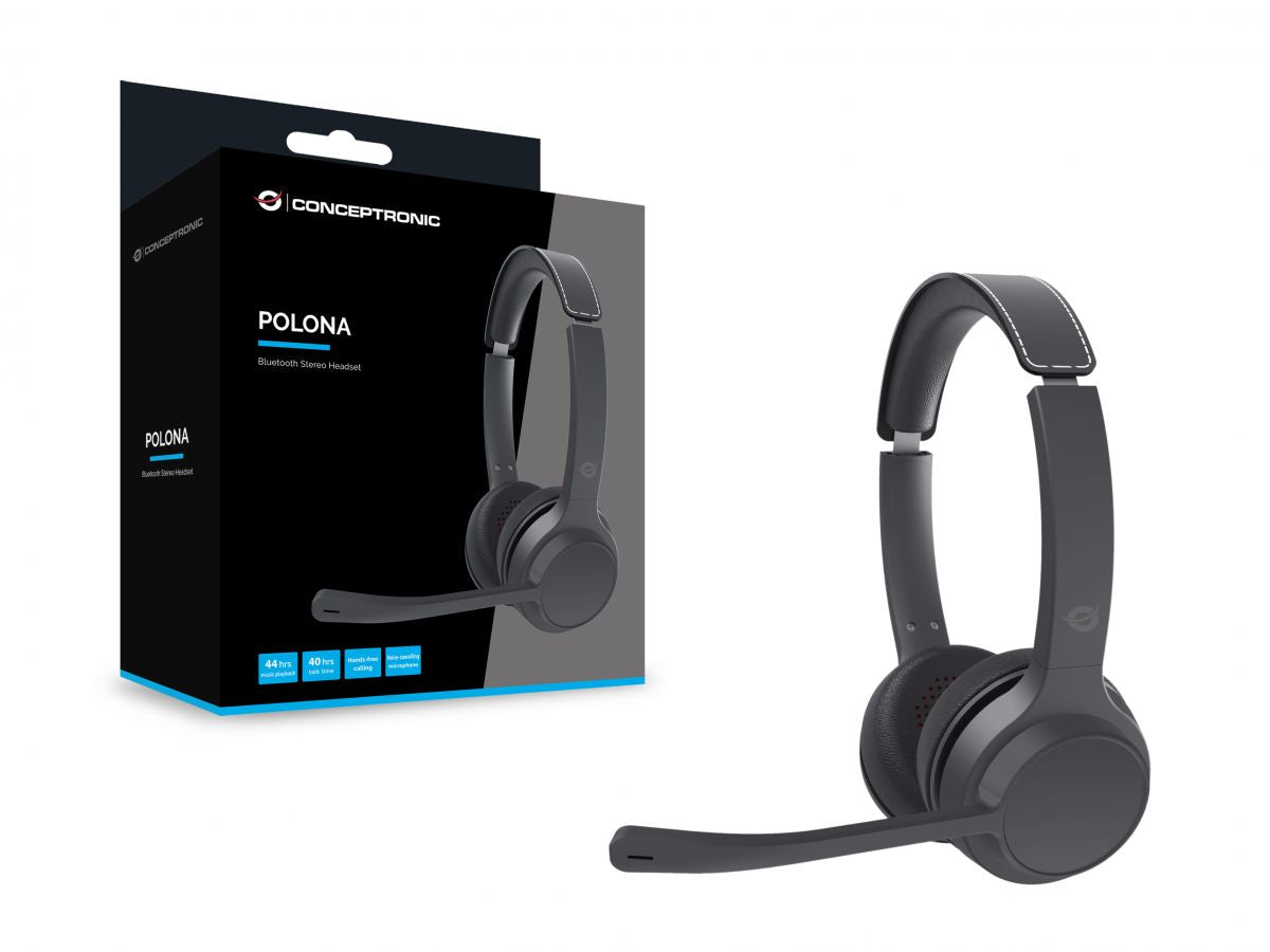 CONCEPTRONIC Bluetooth Stereo Headset - Noise Cancellation