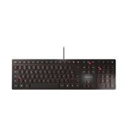 CHERRY KC 6000 SLIM - Keyboard - Corded - AZERTY - Black