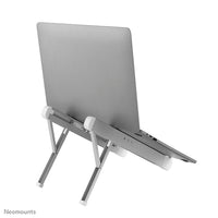 NEOMOUNTS Laptop Stand - 11-17inch - Max 5 kg - 6 Height Positions - Foldable - Compact - Universal - Silver