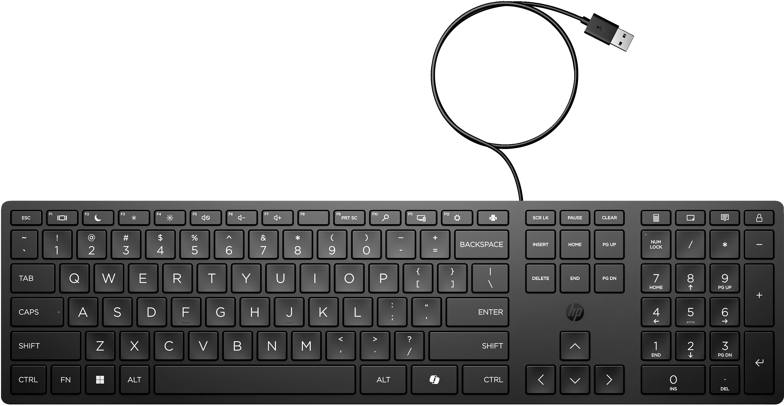 HP INC. 320K Wired Desktop Keyboard (9SR37UT) - QWERTY
