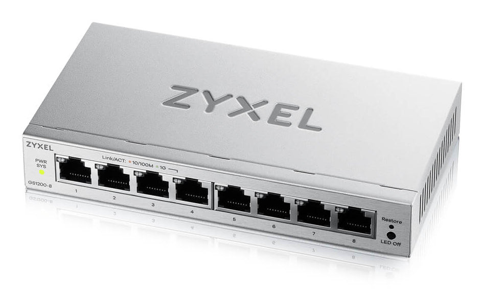 ZYXEL 8-Port Gigabit Web Managed Switch