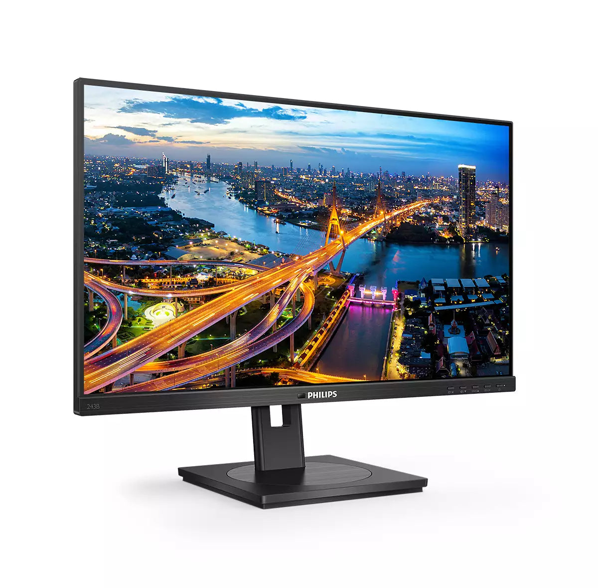 PHILIPS B-Line - 24 inch - Full HD IPS LED Monitor - 1920x1080 - USB-C Dock - Pivot / HAS / RJ45