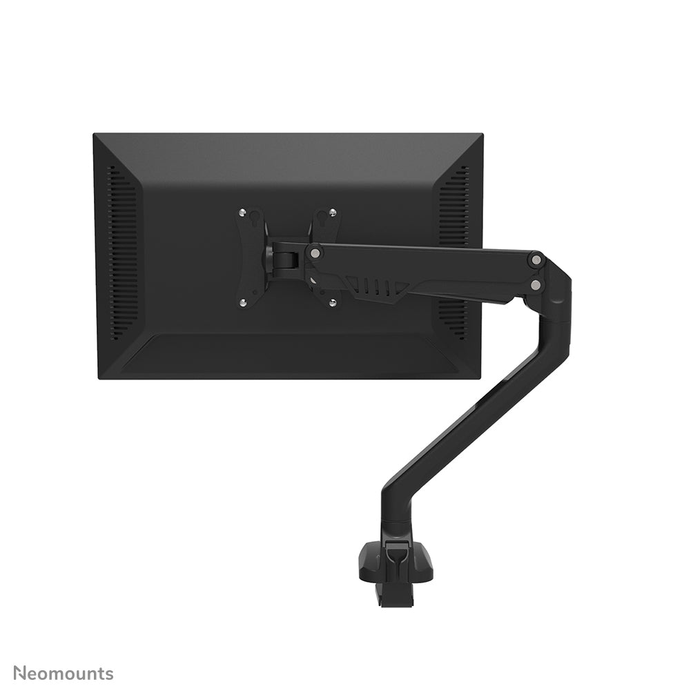 NEOMOUNTS Single Monitor Arm - 10-32inch - 2-8 kg - Gas Spring - 180 Degrees -Stop - Topfix - Black