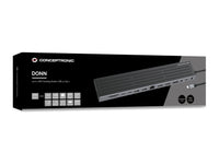 CONCEPTRONIC 14-in-1 MST Docking Station USB 3.2 Gen 1 - HDMI x 2 - DP - GbE LAN - USB-A 5Gbps x 3 - USB-C 5Gbps x 2 - SD - TF/MicroSD - 3.5m