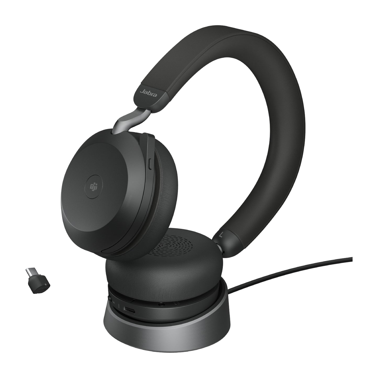 JABRA Evolve2 75 - MS Stereo Headset - With charging stand - USB-C