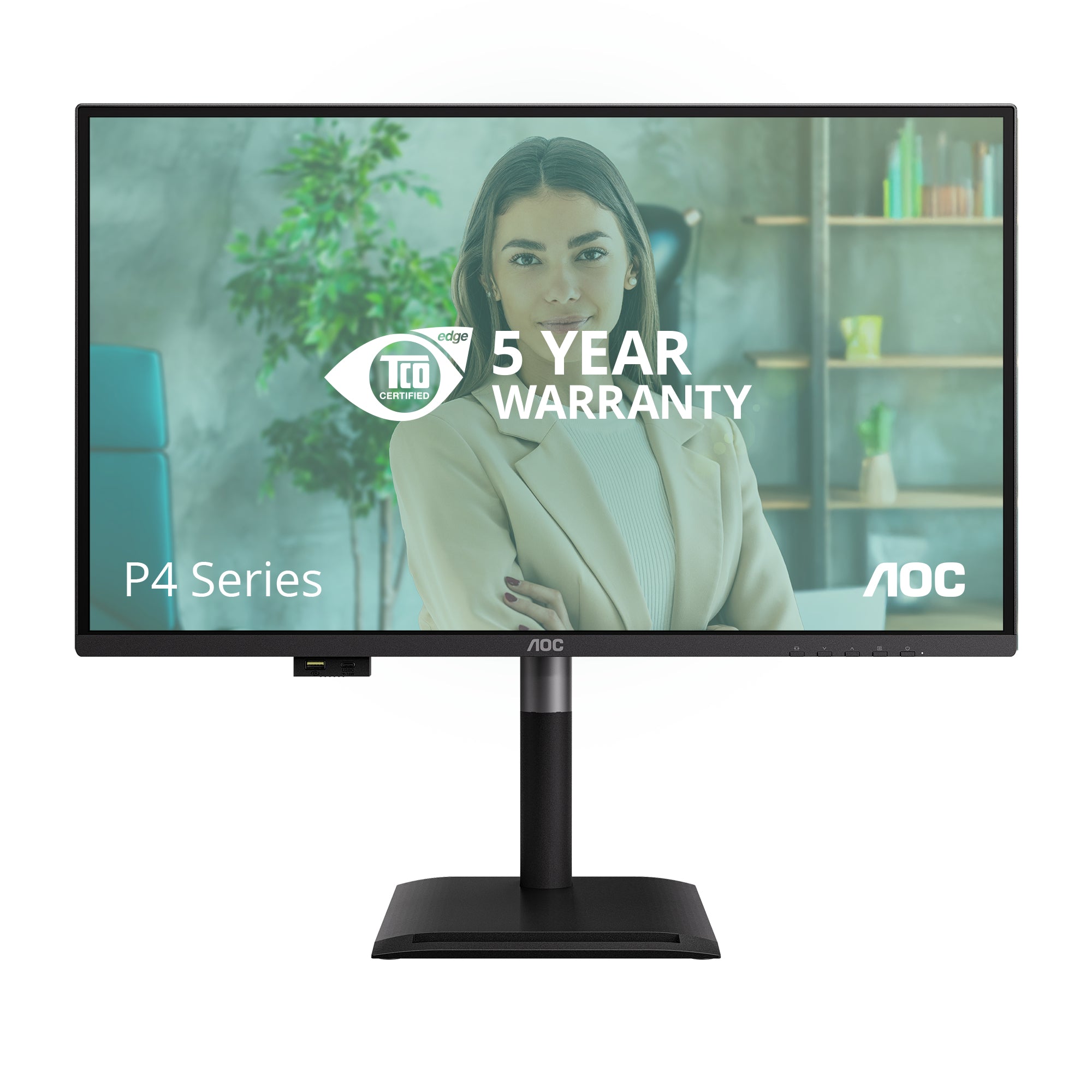 AOC P4 Series - 27 inch - Quad HD Monitor - 2560x1440 - Pivot - HAS