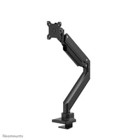 NEOMOUNTS Single Monitor Arm - 10-49inch - 1-18 kg (curved 14 kg) - Gas Spring - 180 Degrees -Stop Mechanism - Topfix - Black