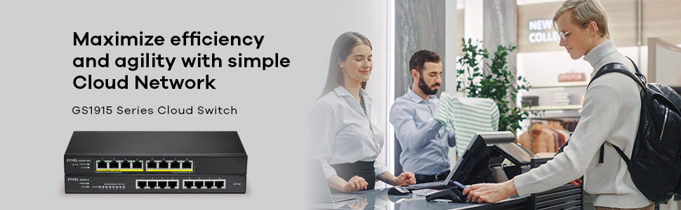 ZYXEL 8-Port Smart Managed PoE Gigabit Switch