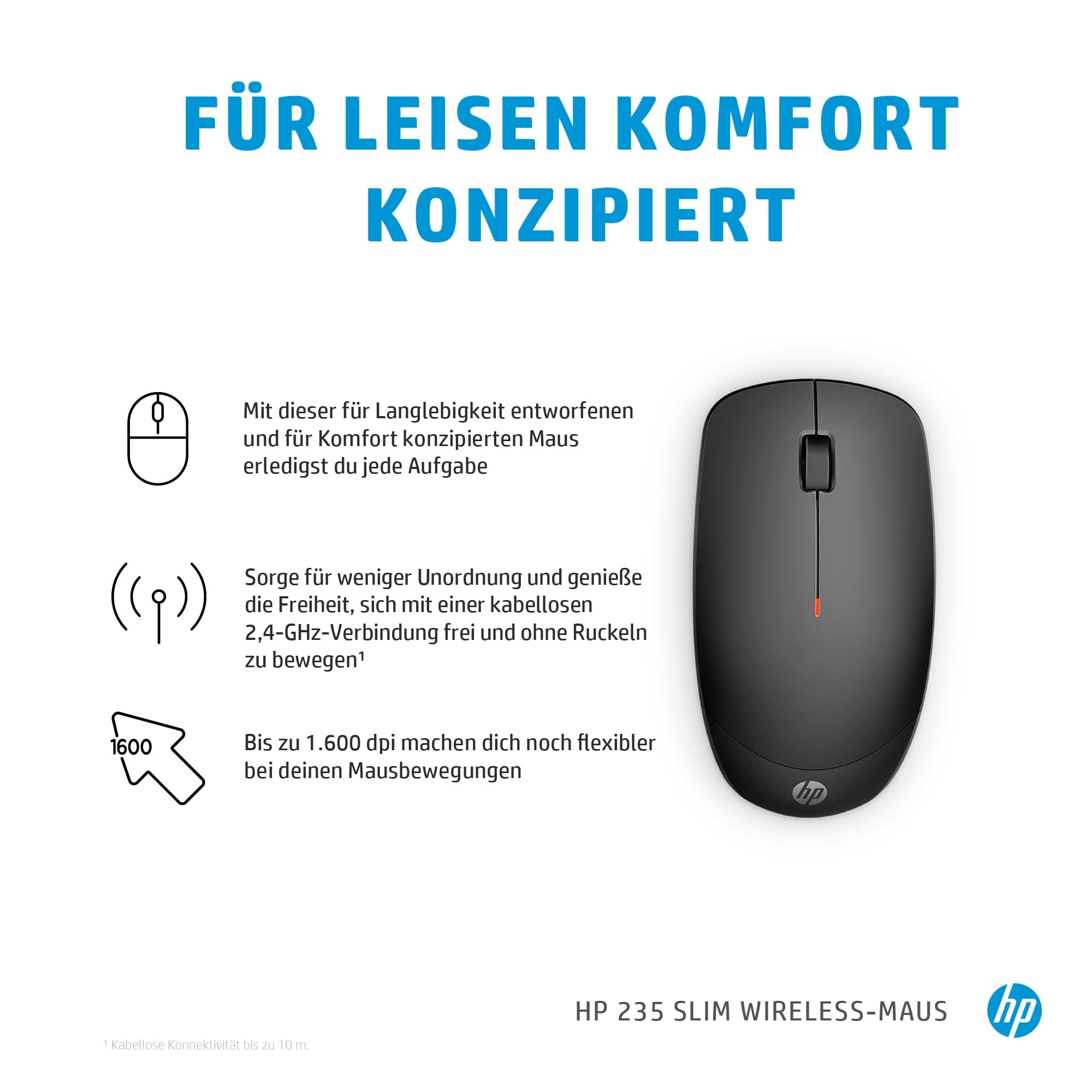 HP INC. 235 Slim Wireless Mouse (4E407UT)
