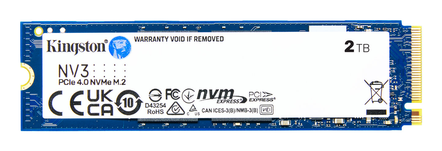 KINGSTON NV3 M.2 2280 NVMe SSD - 2 TB - M.2 - 6000 MB/s